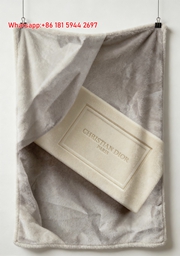 Christian Dior Paris Soap Box Flannel Sofa Throw Blanket D256